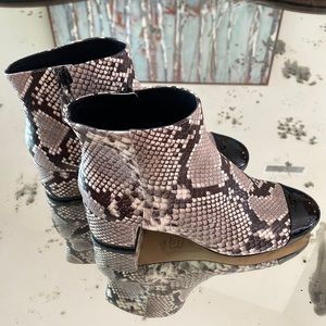 Tory Burch Snake Skin Booties